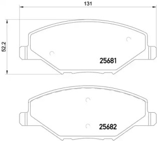 Комплект тормозных колодок A.B.S. P85121