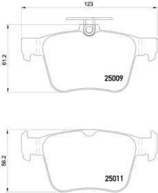 Комплект тормозных колодок A.B.S. P85124