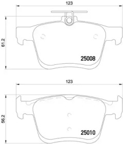 Комплект тормозных колодок A.B.S. P85125