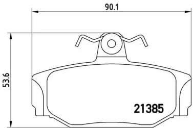 Комплект тормозных колодок A.B.S. P86009