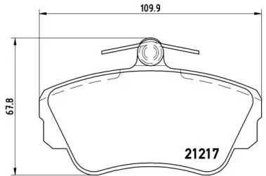 Комплект тормозных колодок A.B.S. P86010