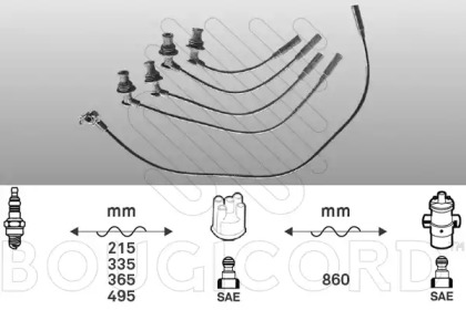 Комплект электропроводки BOUGICORD 1420