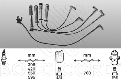 Комплект электропроводки BOUGICORD 2496