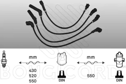 Комплект электропроводки BOUGICORD 4015