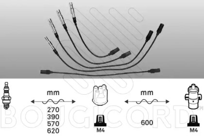 Комплект электропроводки BOUGICORD 4100