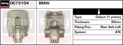 Тормозной суппорт REMY DC73104