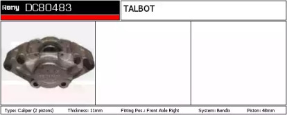 Тормозной суппорт REMY DC80483