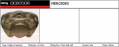 Тормозной суппорт REMY DC80506