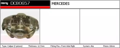 Тормозной суппорт REMY DC80657