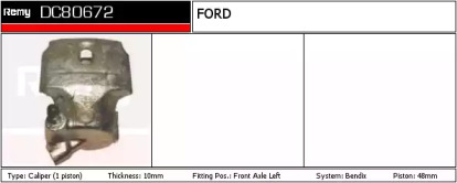 Тормозной суппорт REMY DC80672