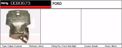 Тормозной суппорт REMY DC80673