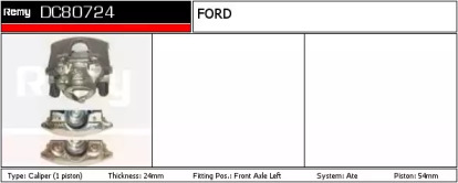 Тормозной суппорт REMY DC80724