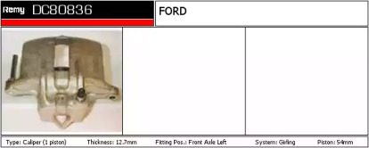 Тормозной суппорт REMY DC80836