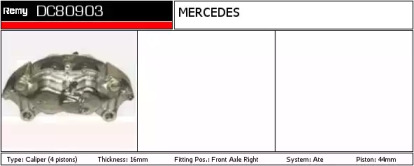 Тормозной суппорт REMY DC80903