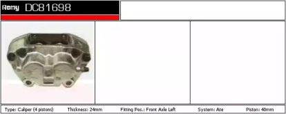 Тормозной суппорт REMY DC81698