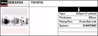 Тормозной суппорт REMY DC83254