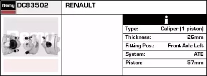 Тормозной суппорт REMY DC83502