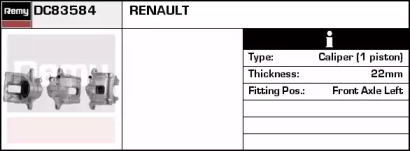 Тормозной суппорт REMY DC83584