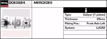 Тормозной суппорт REMY DC83684