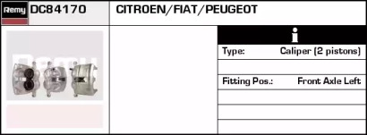 Тормозной суппорт REMY DC84170