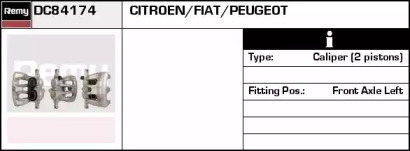 Тормозной суппорт REMY DC84174