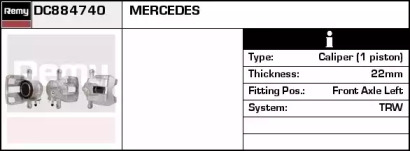 Тормозной суппорт REMY DC884740