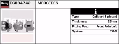 Тормозной суппорт REMY DC884742