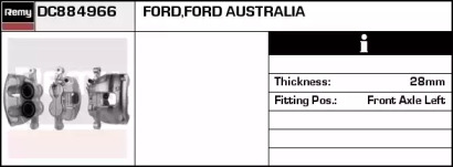 Тормозной суппорт REMY DC884966
