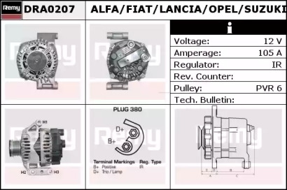 Генератор REMY DRA0207