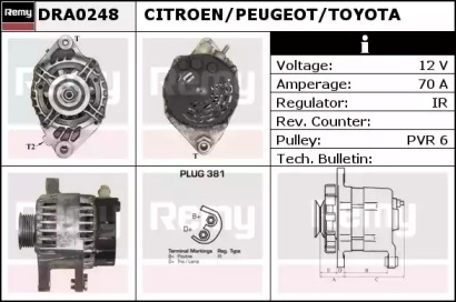Генератор REMY DRA0248