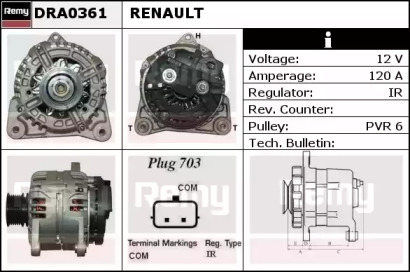 Генератор REMY DRA0361