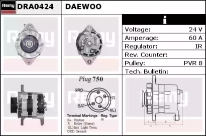 Генератор REMY DRA0424