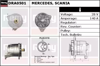 Генератор REMY DRA0501