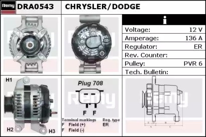 Генератор REMY DRA0543
