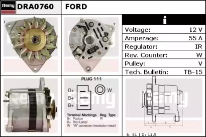 Генератор REMY DRA0760