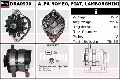 Генератор REMY DRA0970