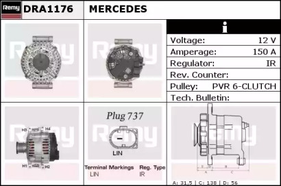 Генератор REMY DRA1176