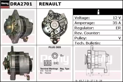 Генератор REMY DRA2701