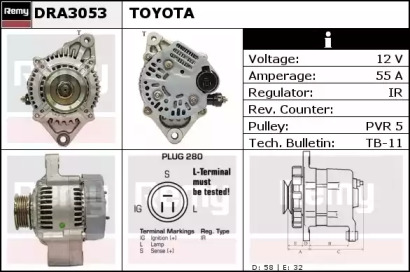 Генератор REMY DRA3053