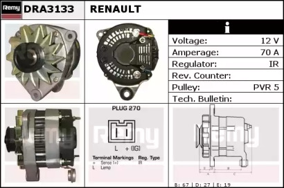 Генератор REMY DRA3133