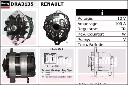 Генератор REMY DRA3135