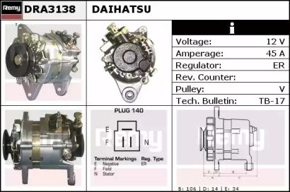 Генератор REMY DRA3138