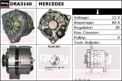 Генератор REMY DRA3140