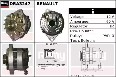 Генератор REMY DRA3247