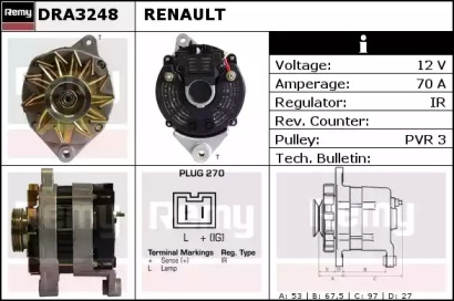 Генератор REMY DRA3248