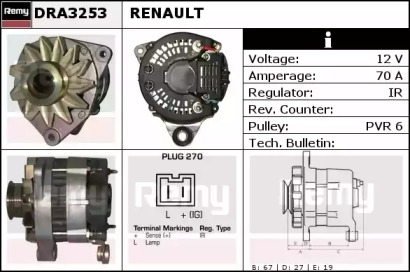 Генератор REMY DRA3253