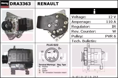 Генератор REMY DRA3363