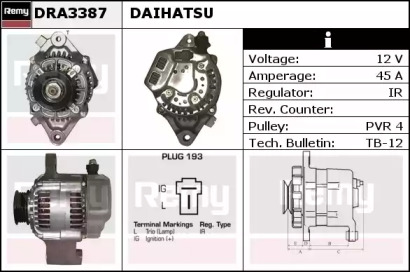 Генератор REMY DRA3387