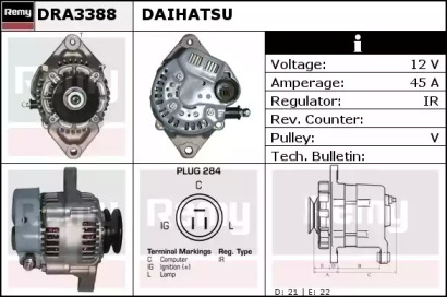 Генератор REMY DRA3388