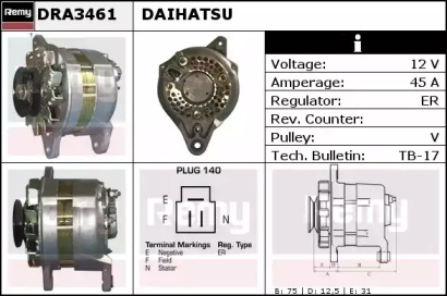 Генератор REMY DRA3461